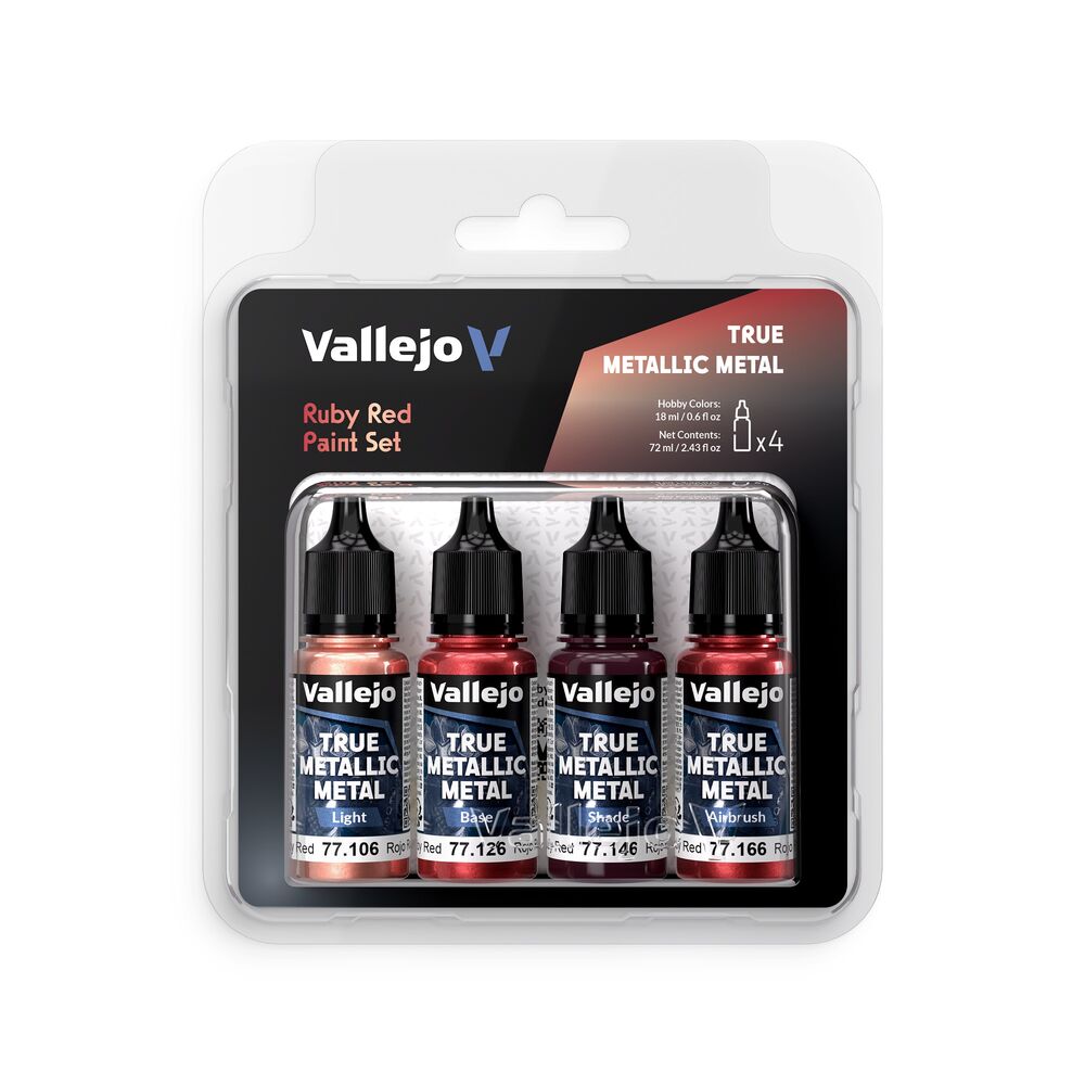 Modellkit, Vallejo, Metallic, Lack, Set
