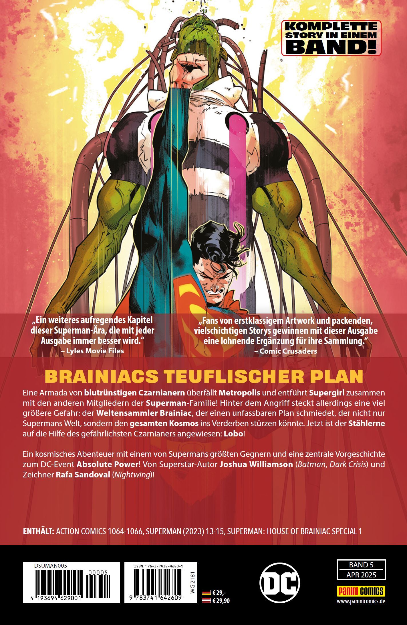 Comic, Superheld, Brainiac, Schurke, Cover-Art