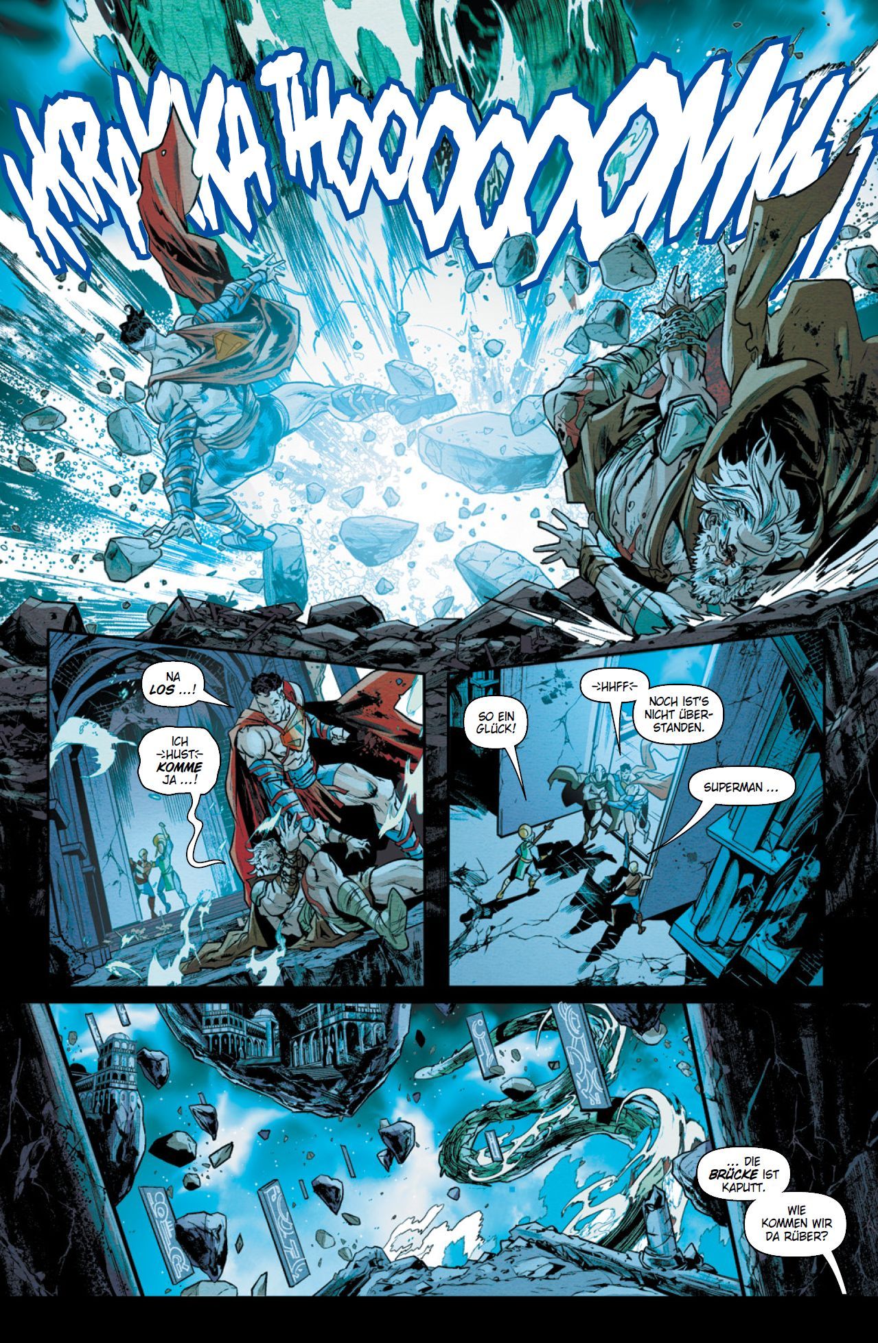 Superman Action Comics Bd.4: Die Schlacht um Warworld Comic, Action, Superheld, Explosiv, Trümmer