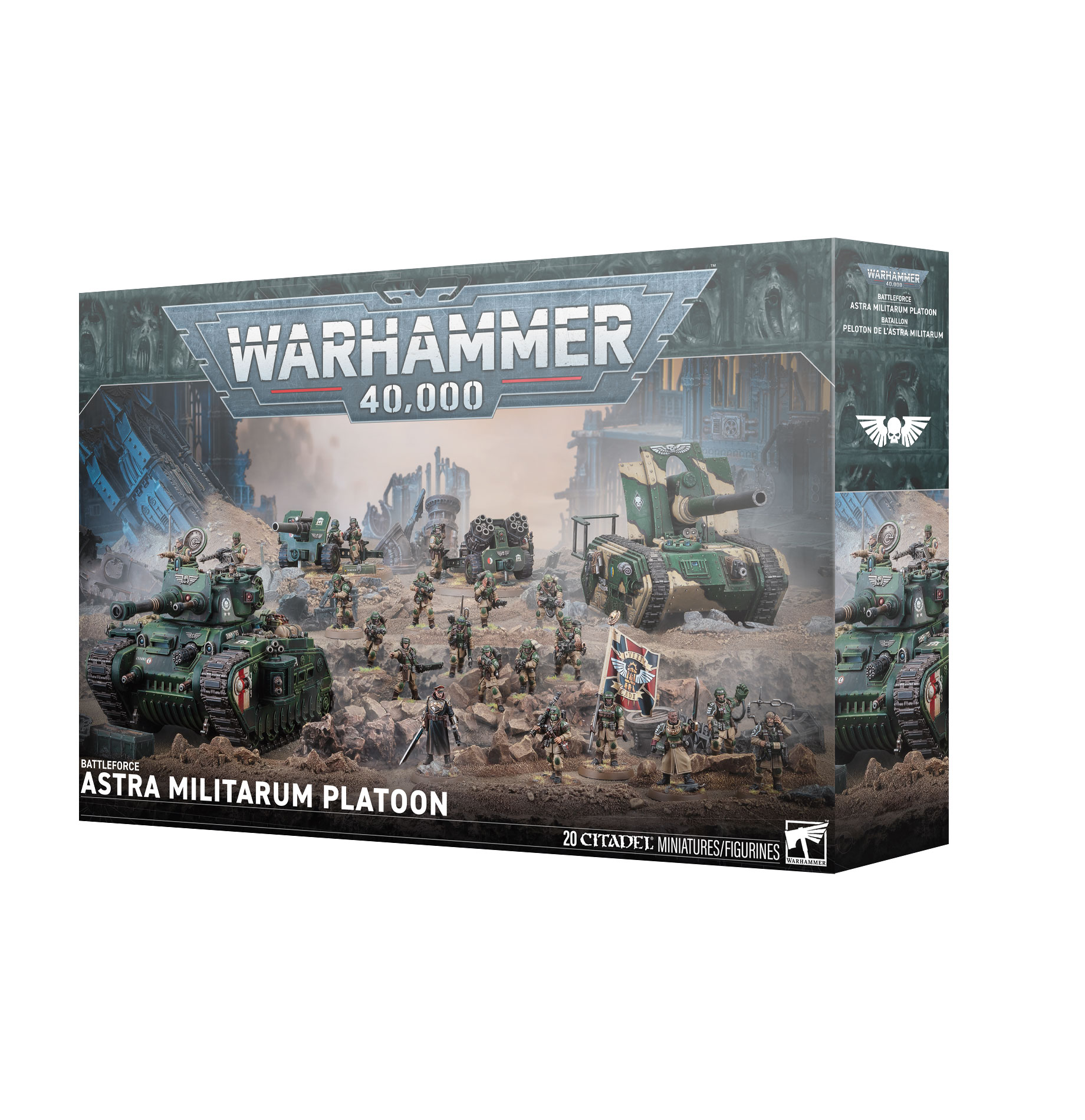 warhammer, 40,000, astra militarum platoon, panzer, miniaturen