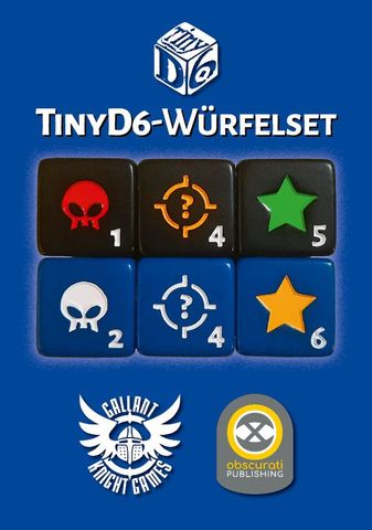 Tiny Frontiers RSP: Tiny D6-Würfelset würfel, würfelset, miniatur, blau, motiven