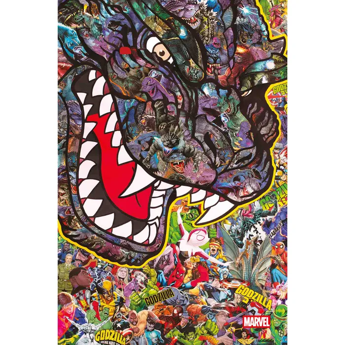 Godzilla gegen das Marvel-Universum HC (150) Godzilla, Kaiju, Collage, Comic, Marvel