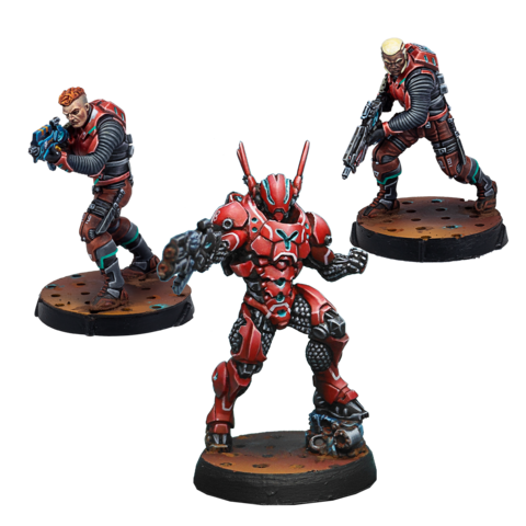 Miniatur, Figuren, Rote Rüstung, Soldat, Mecha
