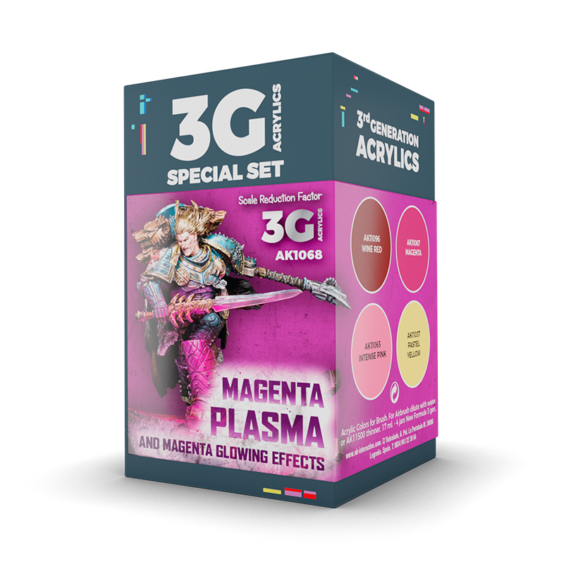 AK: WARGAME COLOR SET. MAGENTA PLASMA AK: WARGAME COLOR SET. MAGENTA PLASMA