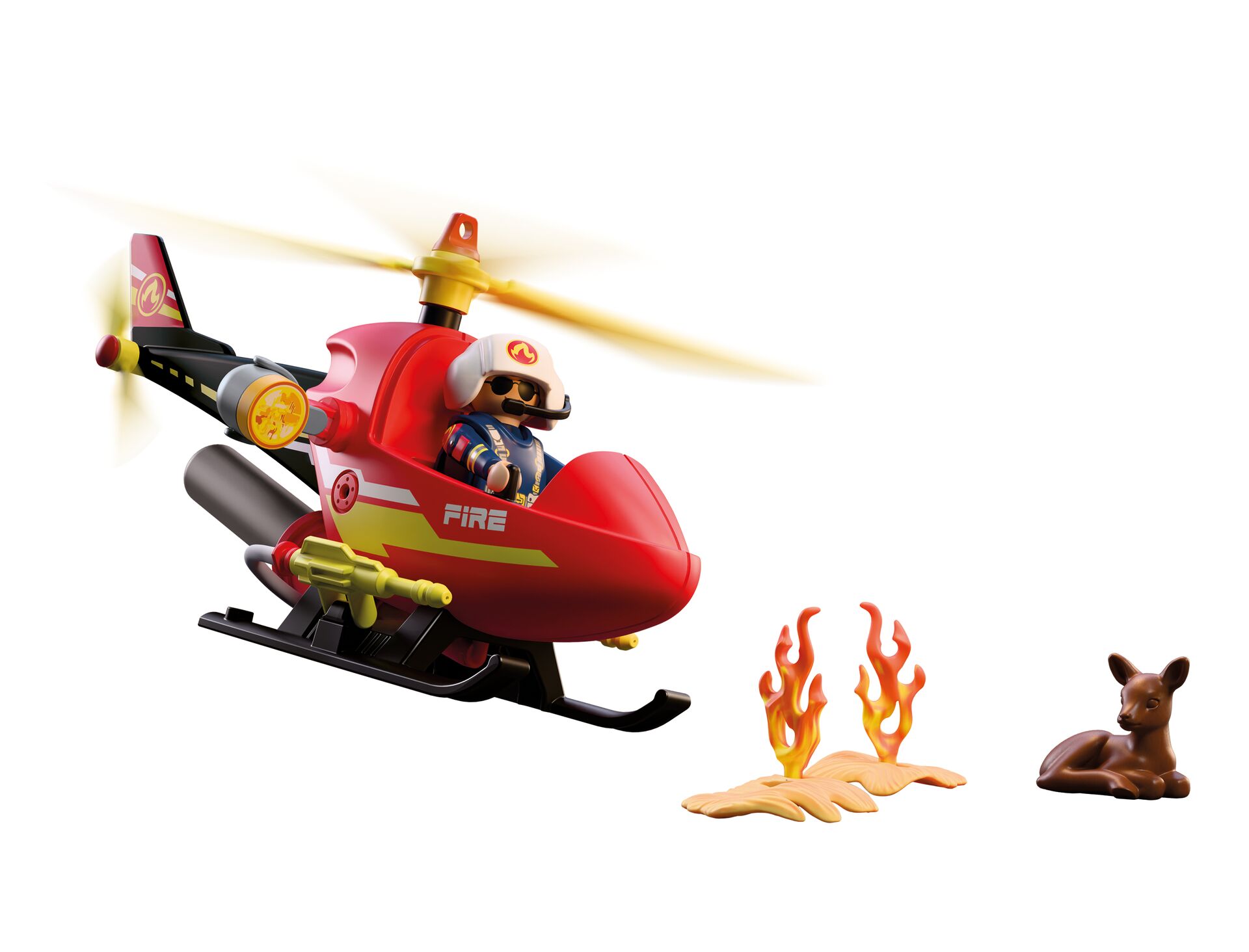 Hubschrauber, Spielzeug Hubschrauber, Feuerwehr Hubschrauber, Feuerwehr, Figur
