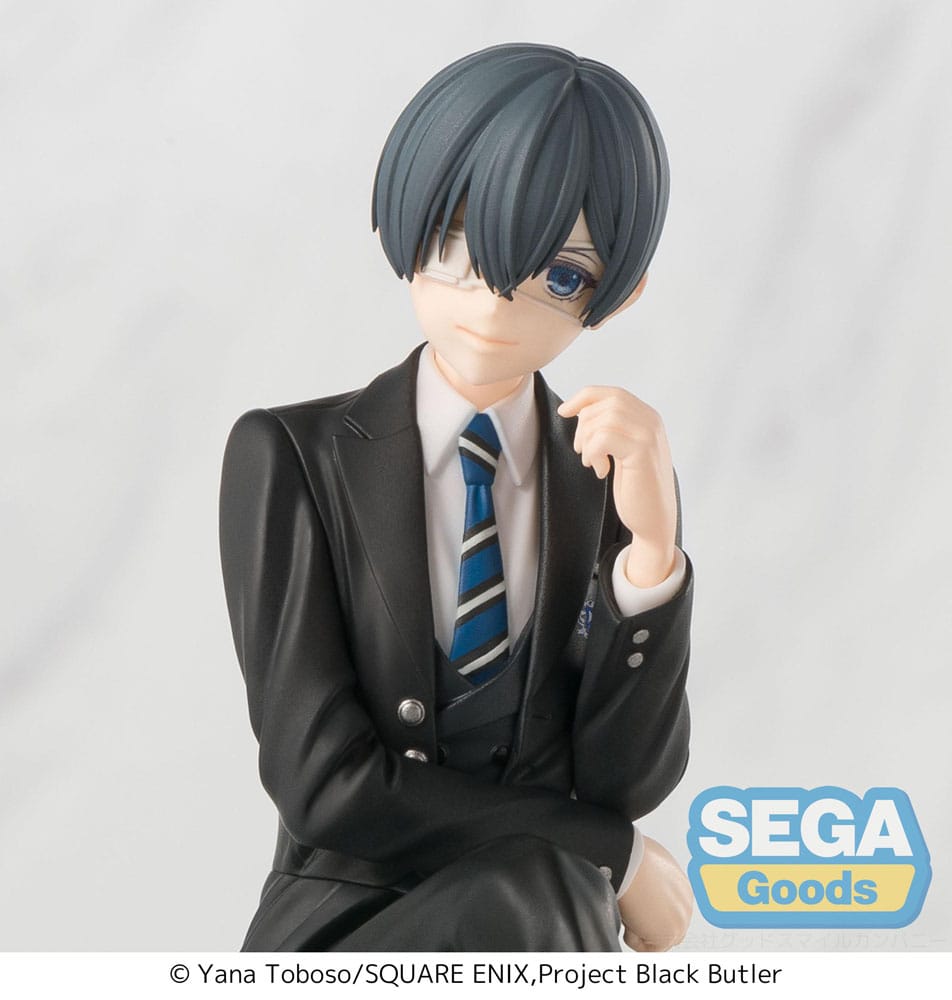 Figur, Figurine, Schuluniform, Blaues Haar, Anzug
