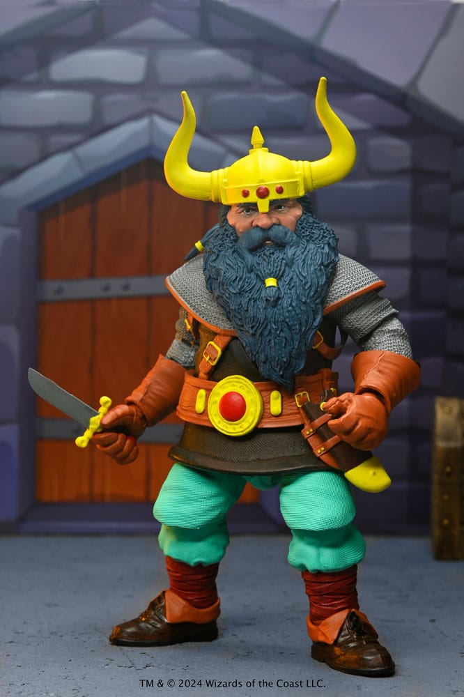 D&D AF: Elkorn Good Dwarf Fighter 15cm Viking, Figurine, Beard, Horned helmet, Sword