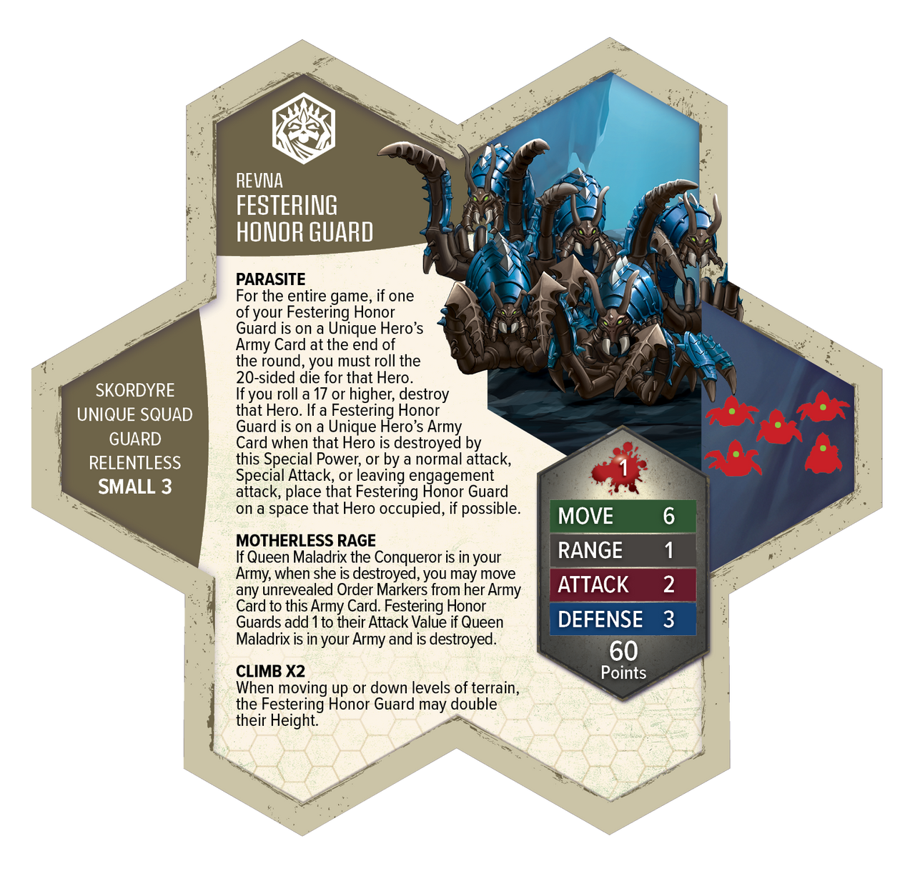 HeroScape: Rising Tide Queen Maladrix & Festering HonorGuard Army Expansion HeroScape: Rising Tide Queen Maladrix & Festering HonorGuard Army Expansion