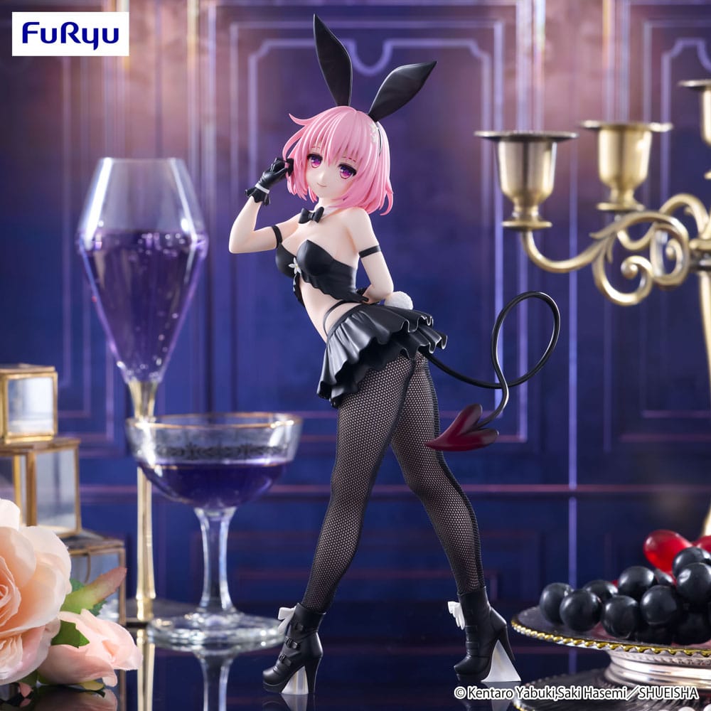 To Love Ru PVC Statue: Momo Belia Deviluke BiCute Bunnies 27cm Figur, Kostüm, Netzstrumpfhose, Schwanz/Schwänzchen, Bunny-Ohren