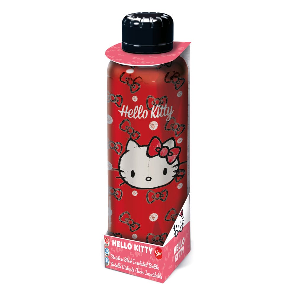 Hello Kitty: Trinkflasche Edelstahl/isoliert 515ml