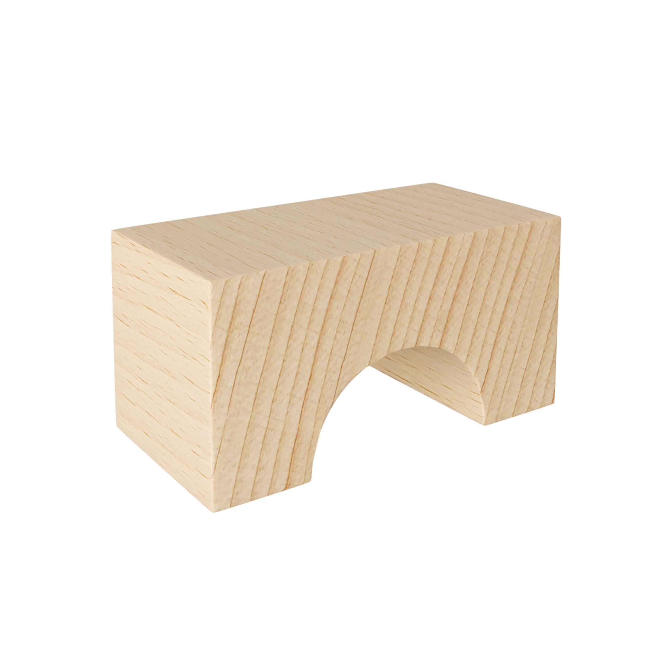 Holzblock, Brücke, Arch-Block, Naturholz, Kinderspielzeug