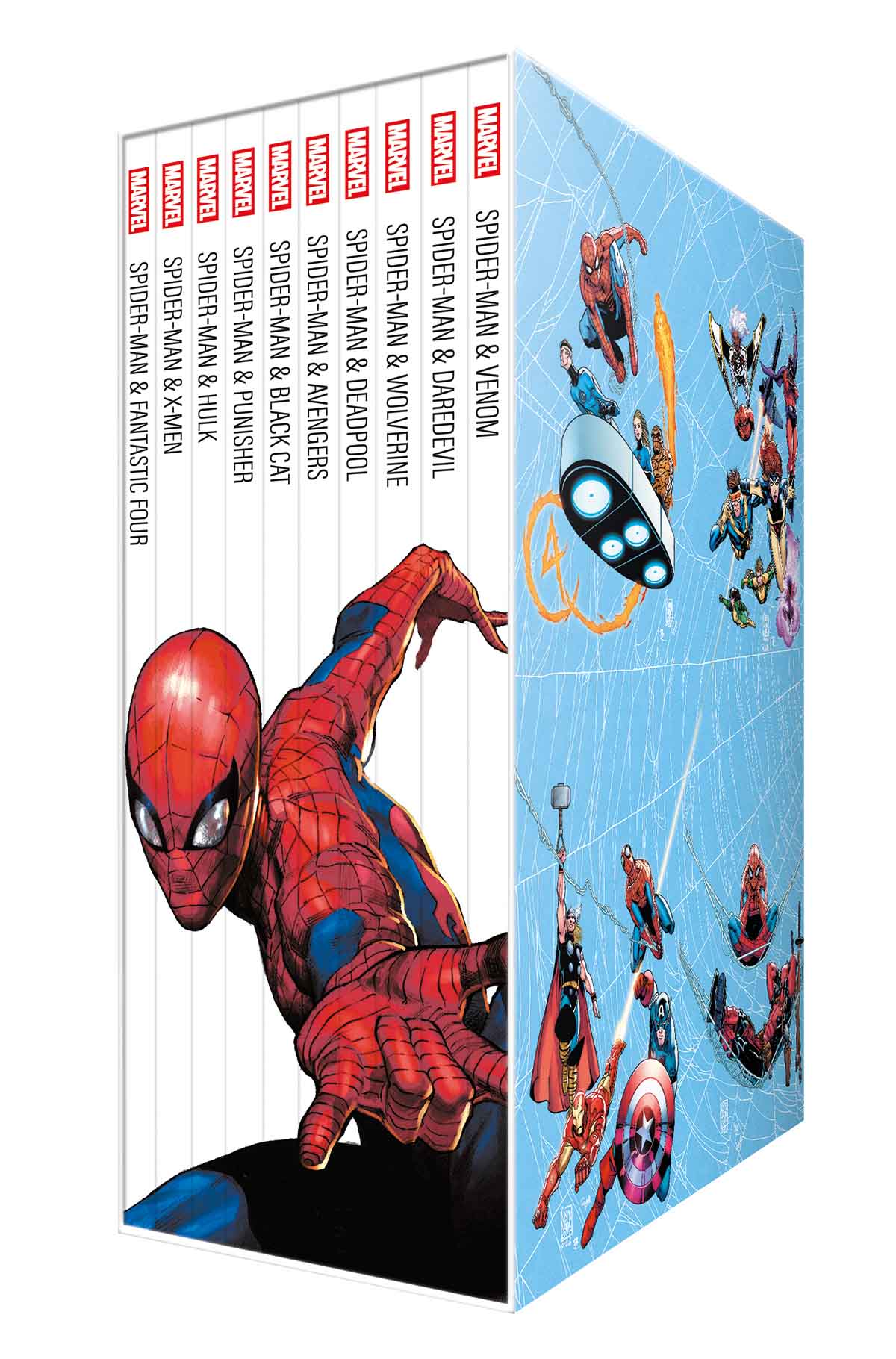 Spider-Man: Die grosse Spider-Man Collection Schuber mit 10 Bänden (150) Spider-Man, Superheroes, Comic Set, Display cabinet, Action figures