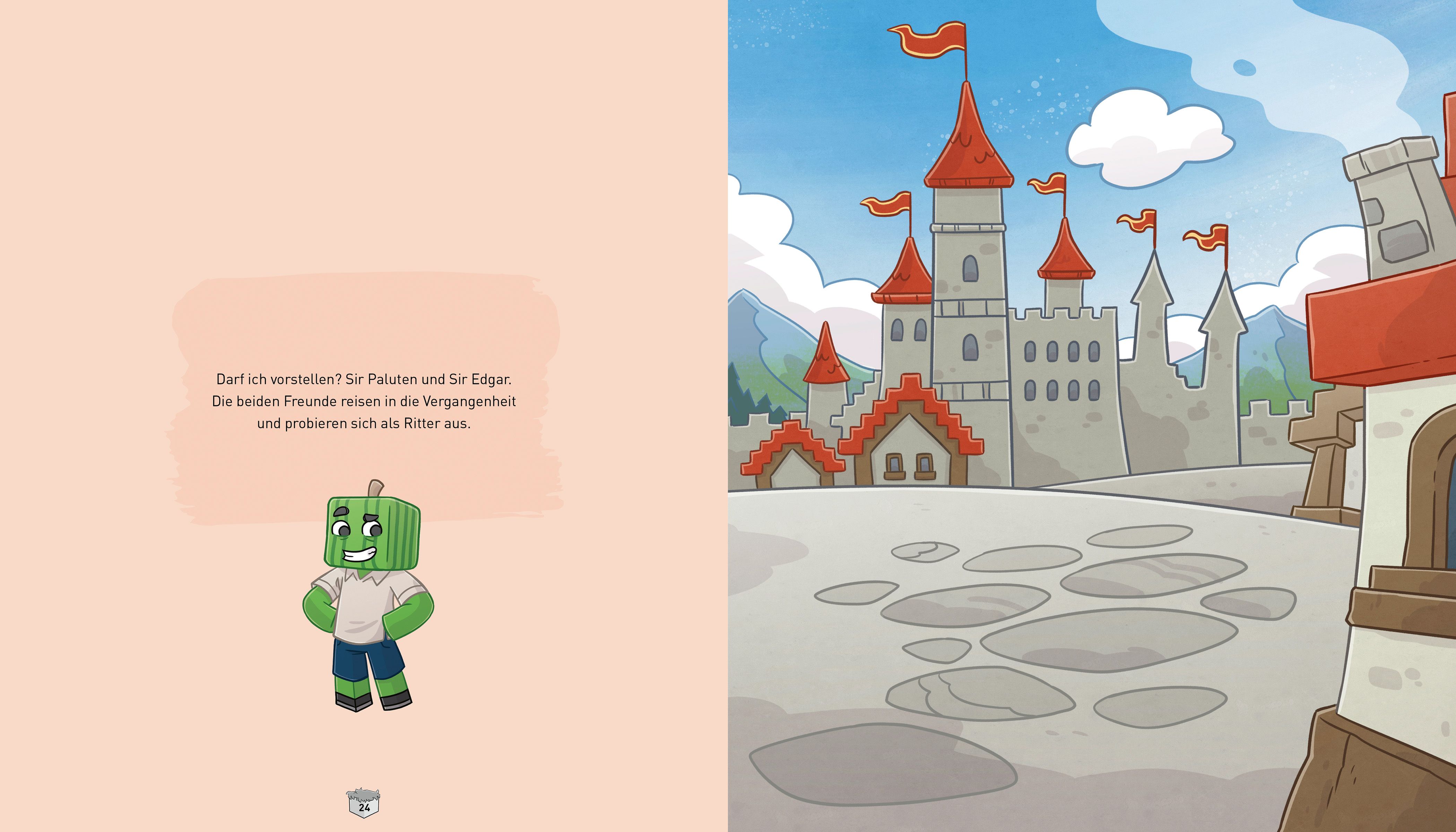 Figur, Animationsfigur, Roboter, Gartenbild, Schloss