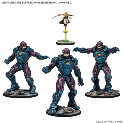 Marvel Crisis Protocol: Sentinels Affiliation Pack miniaturen, actionfiguren, superheld, roboter/gepanzert, sammlerobjekt