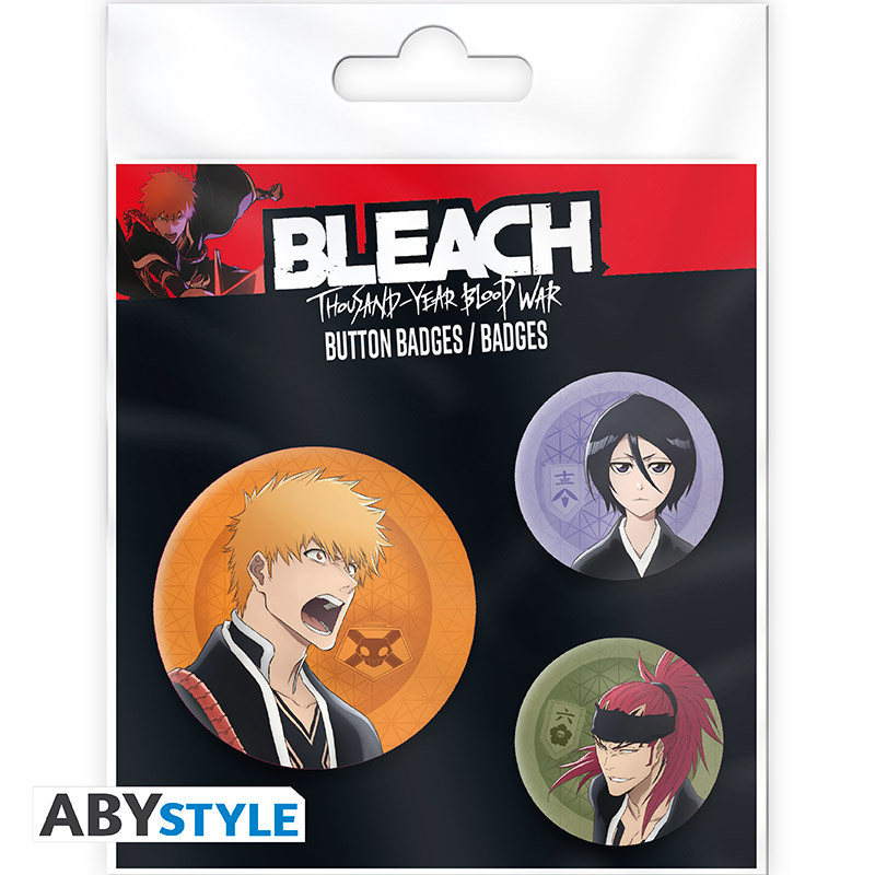 Bleach: Button Set Ichigo, Rukia, Renji
