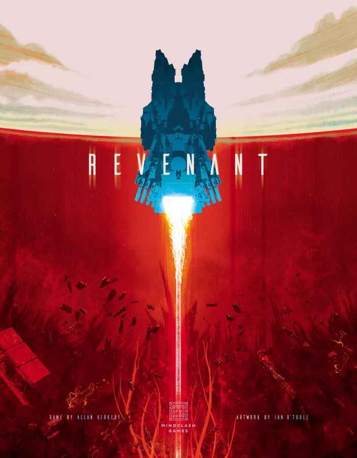 vergent, turm, rakete, roter boden, poster