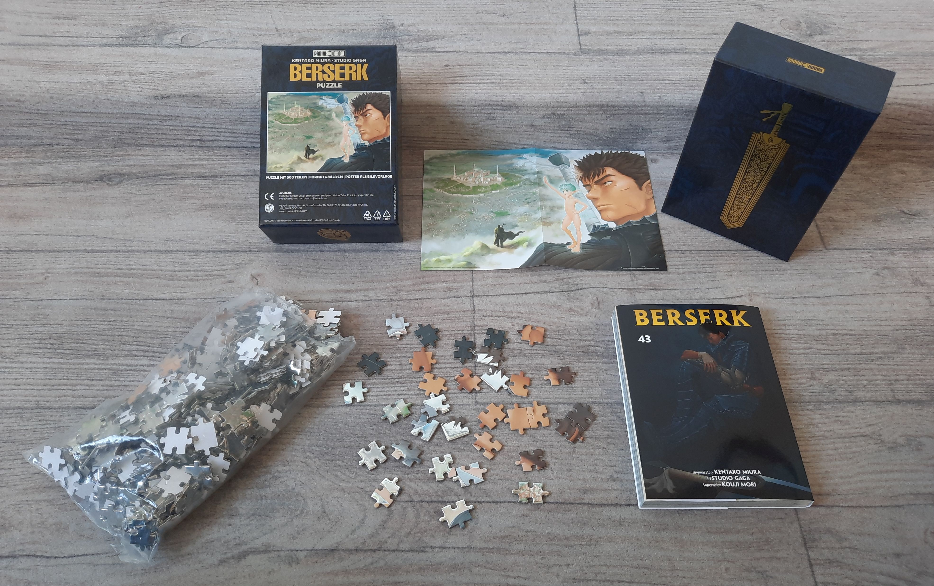 puzzle, jigsaw, Berserk, poster, puzzle pieces
