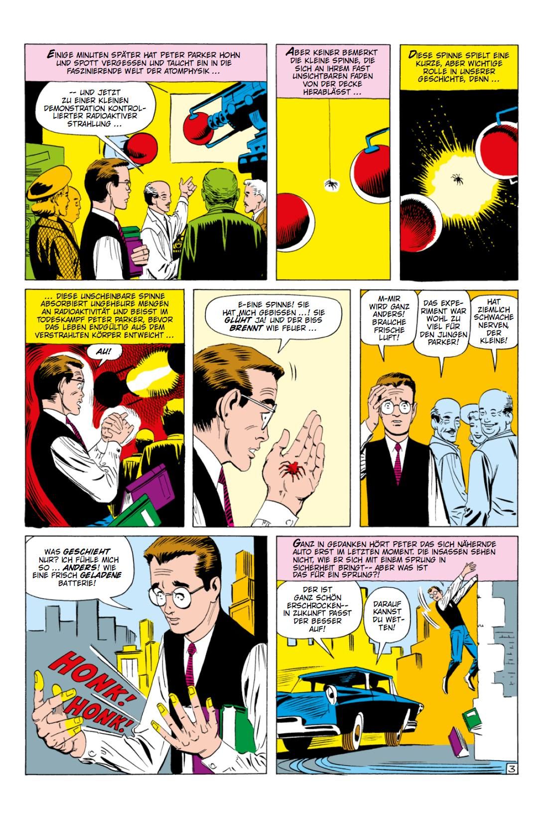 Comic-Panels, Wissenschaftler, Atomexperiment, Spinnende Kugel, Auto-Explosion