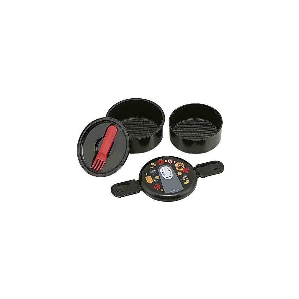 Chihiros Reise ins Zauberland: Bento Box Ohngesicht zweilagig schwarz rund Chihiros Reise ins Zauberland: Bento Box Ohngesicht zweilagig schwarz rund