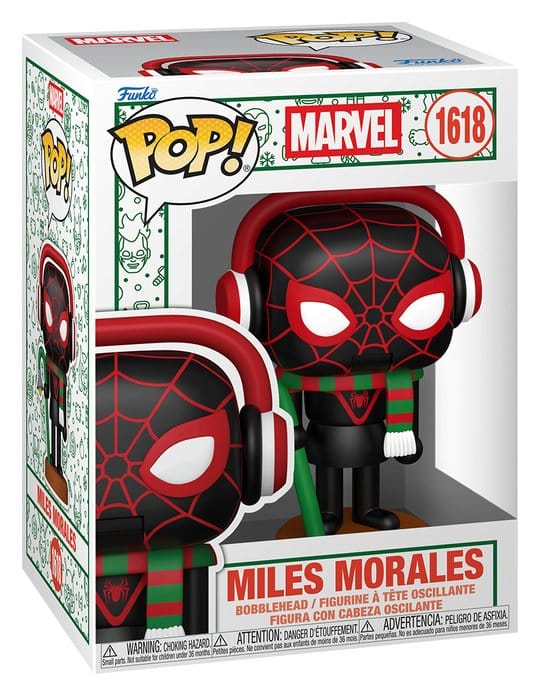 Spider-Man: POP Miles Morales (Nutcracker) (1618) Spider-Man, Miles Morales, Kopfhörer, Funko Pop, Marvel