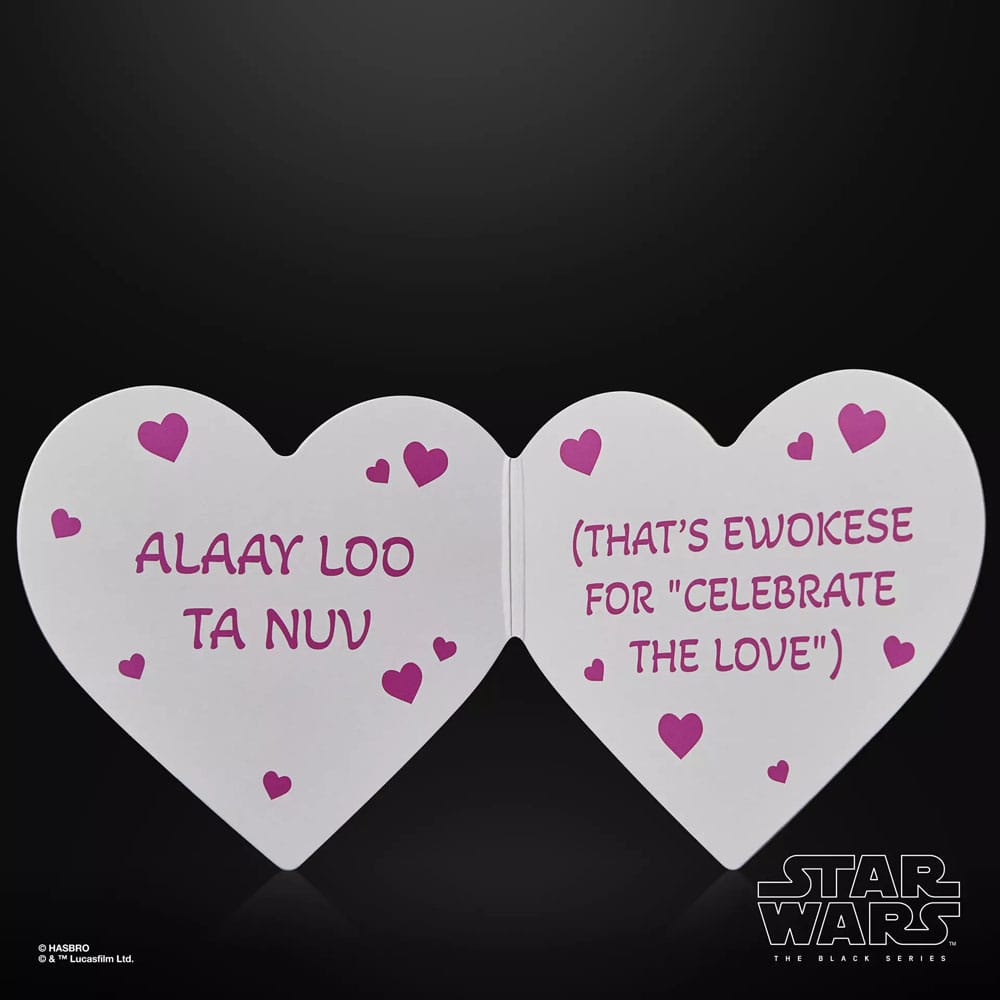 Herz, zwei Herzen, rosa Text, Star Wars, Valentinskarte