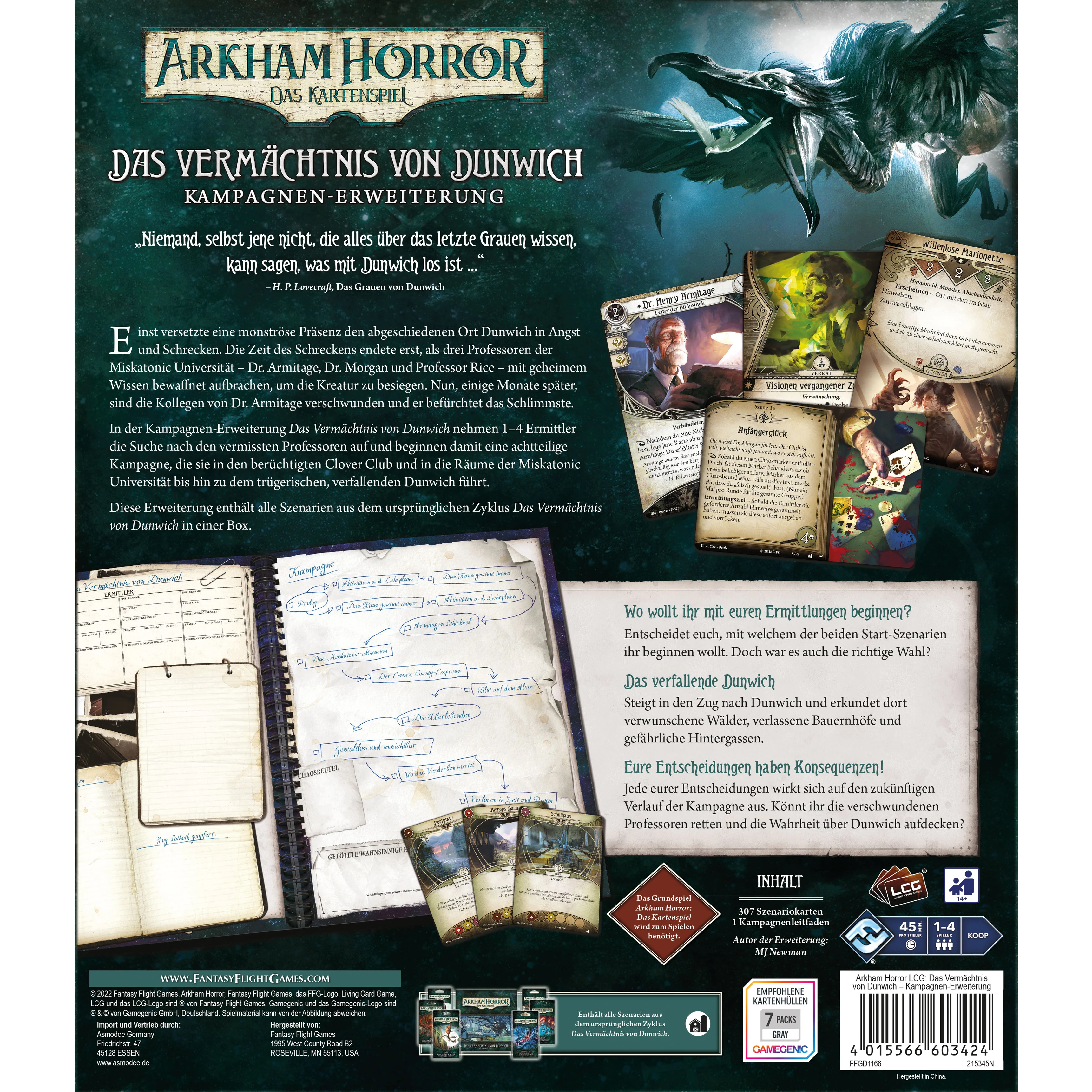 Arkham Horror LCG dt.: Das Vermächtnis von Dunwich Kampagnen-Erweiterung