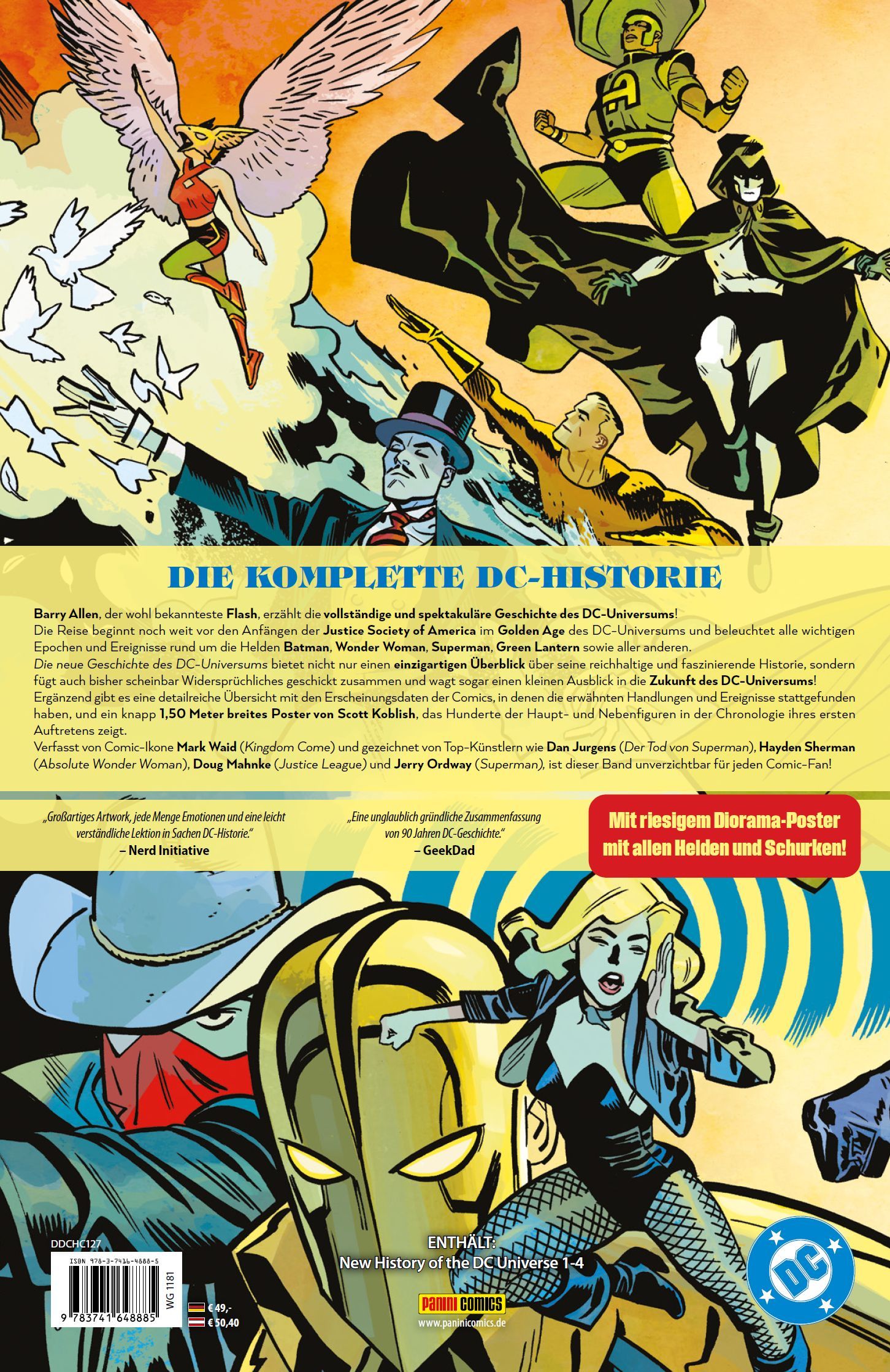 DC-Universum: Die neue Geschichte DLX Edition HC DC-Comic, Comic-Poster, Superhero, Villains, Blue-skinned
