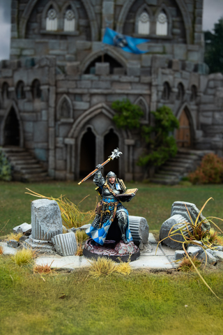 Warcrow: Feudom - Instructor Miniatur, Figur, Fantasy, Drachenjäger, Schloss