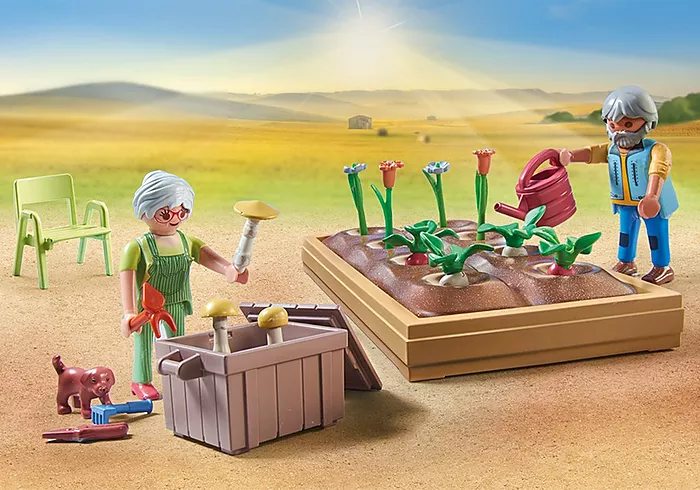 Playmobil: Bauernhof - Idyllischer Gemüsegarten bei den Großeltern