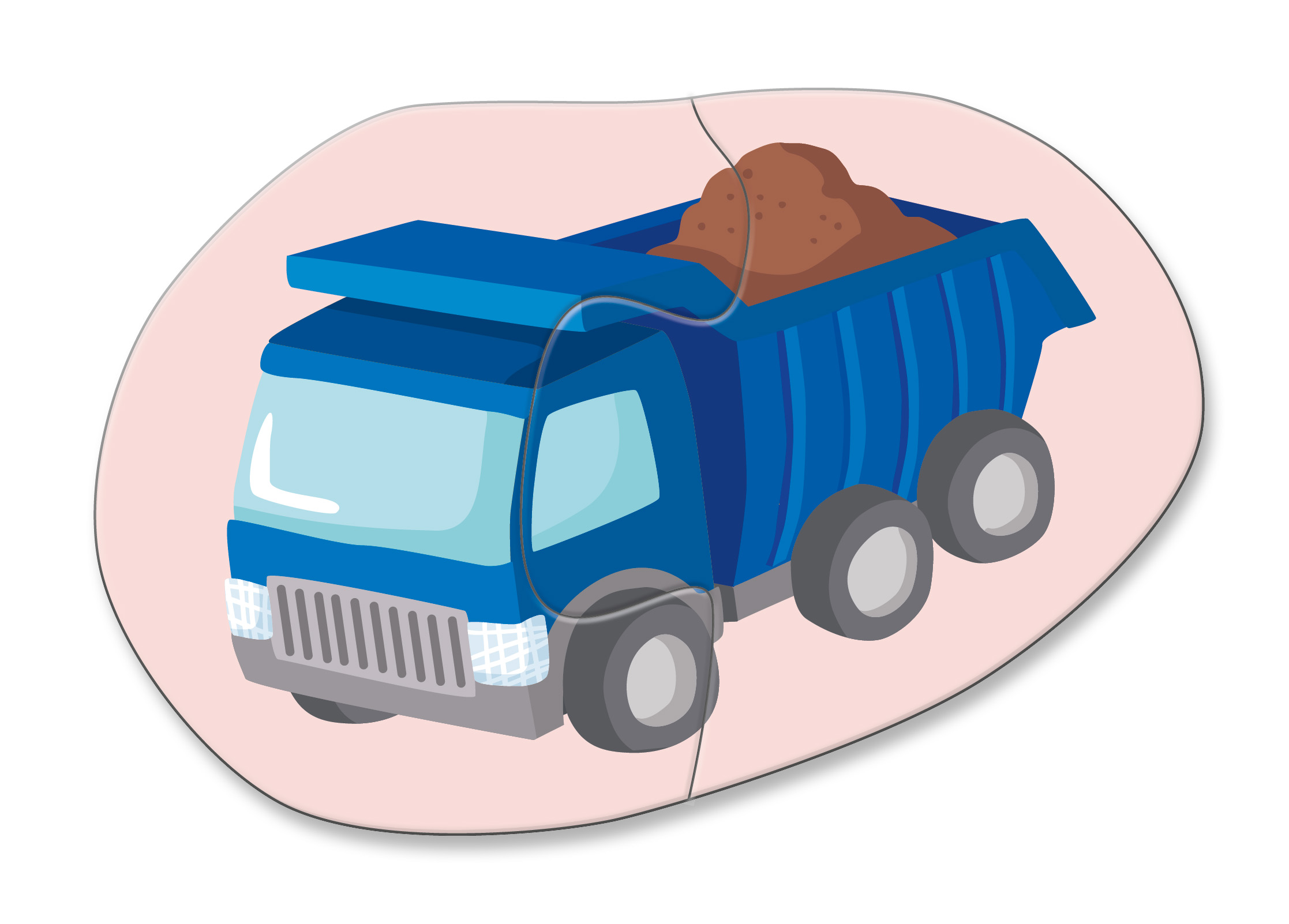 dump truck, truck, mining, cargo, blue