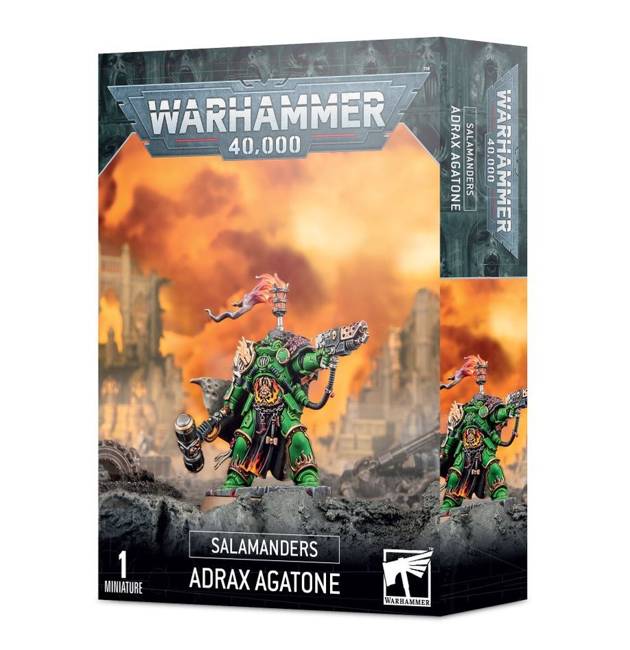 Warhammer 40K: Space Marines - Salamanders Adrax Agatone