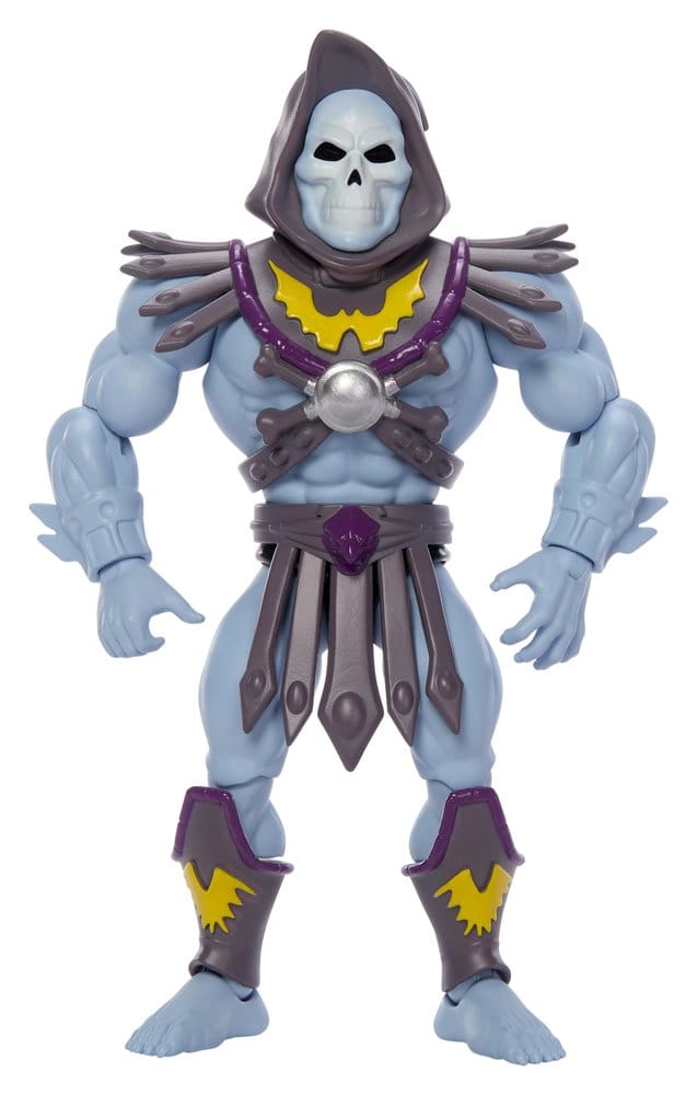 Action-Figur, Skeletor, Plünder-Rüstung, Kapuze-Maske, blauer Haut