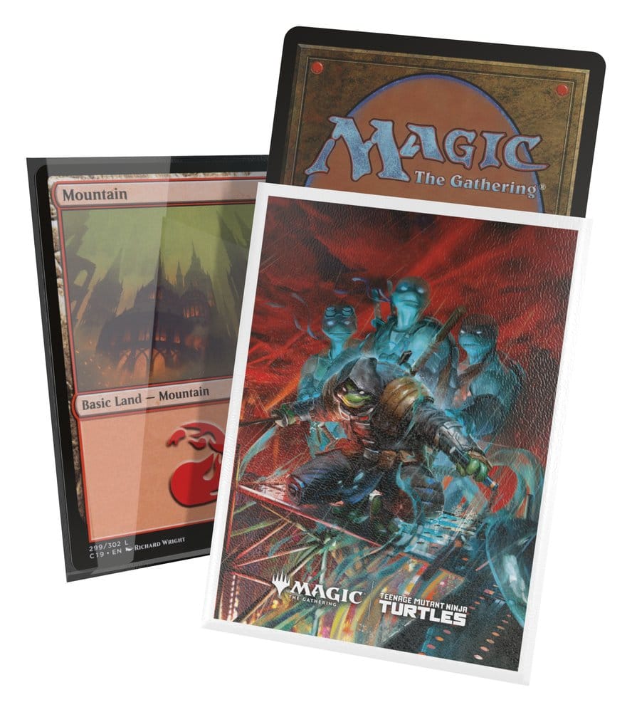 Ultimate Guard: Kartenhüllen Art Sleeves Standard - TMNT: Last Ronin (100) Magic: The Gathering, Landskarte, Berg, Tradingcard, Ninja Turtles