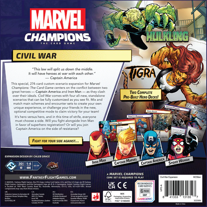 Marvel Champions LCG: Civil War Expansion