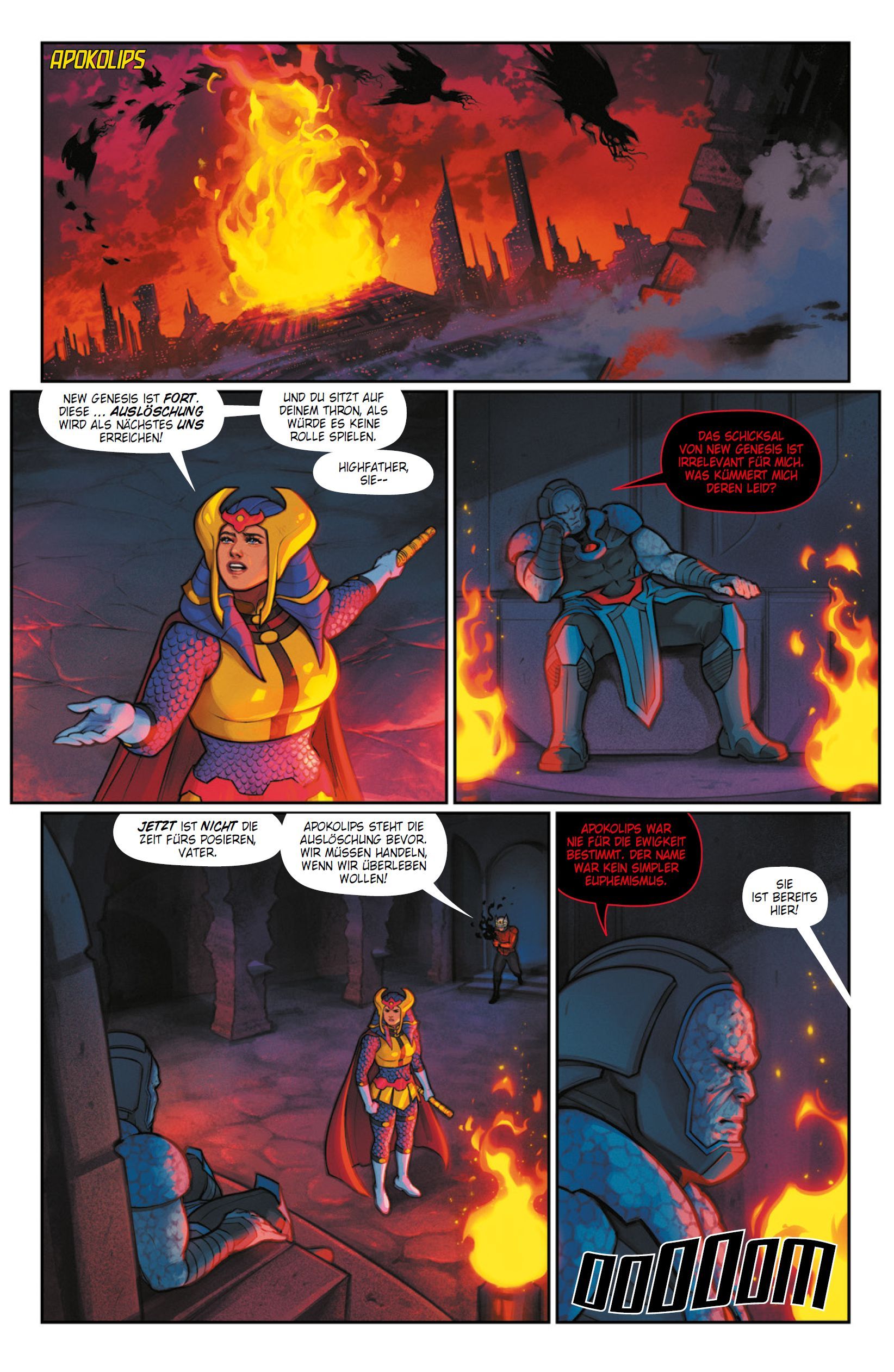 comic, panels, feurig, kampf, heldin