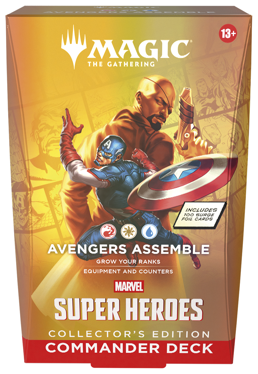 Magic CCG: Marvel Super Heroes Collector Commander Deck Avengers Assemble Marvel, Super Heroes, Commander Deck, Collector's Edition, Avengers Assemble