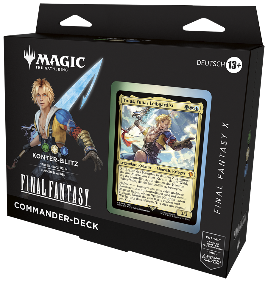 Magic CCG dt.: Final Fantasy Commander Deck "Konter-Blitz"