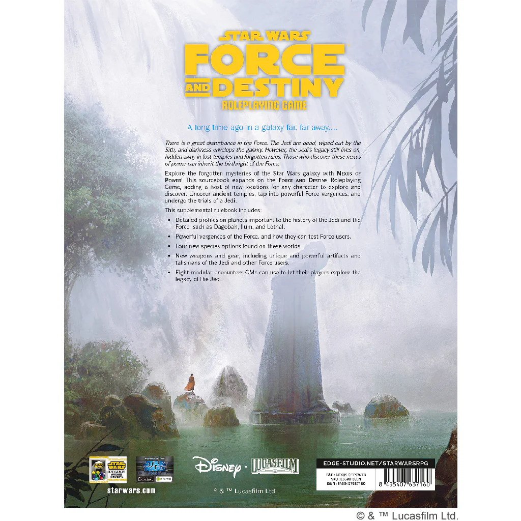 Star Wars RPG: Force and Destiny - Nexus of Power Star Wars RPG: Force and Destiny - Nexus of Power