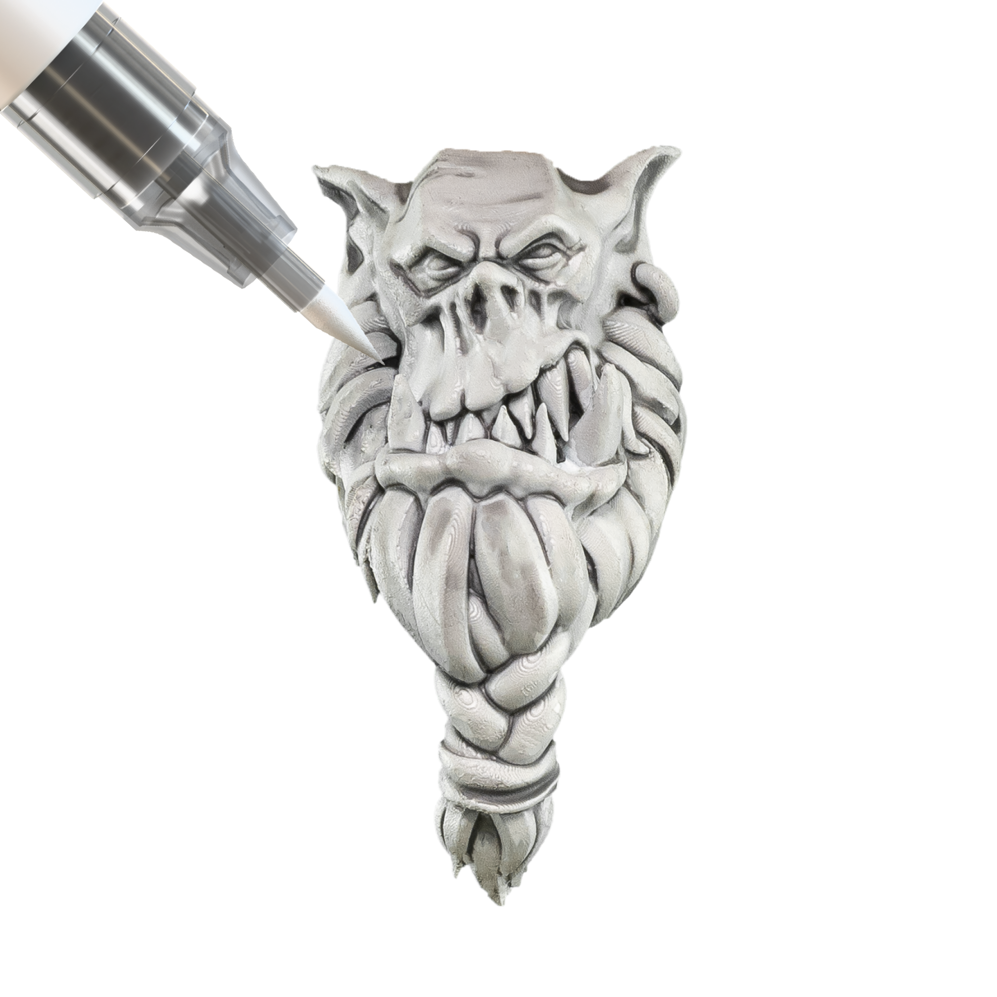 monster, skulptur, 3D, kreatur, tentakel
