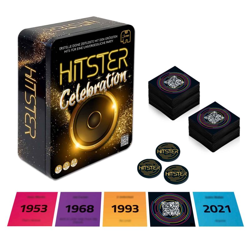 Karten-Set, Party-Accessoires, Hörspiel-Design, Schall-Platte, Lautsprecher-Schachtel