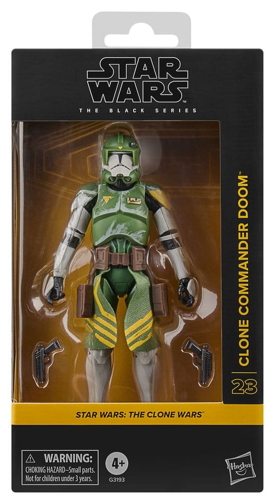 Star Wars AF: Black Series Clone Commander Doom (Clone Wars) 15cm action figure, Star Wars, Klonenkommandant Doom, grüne Rüstung, Plastikspielzeug
