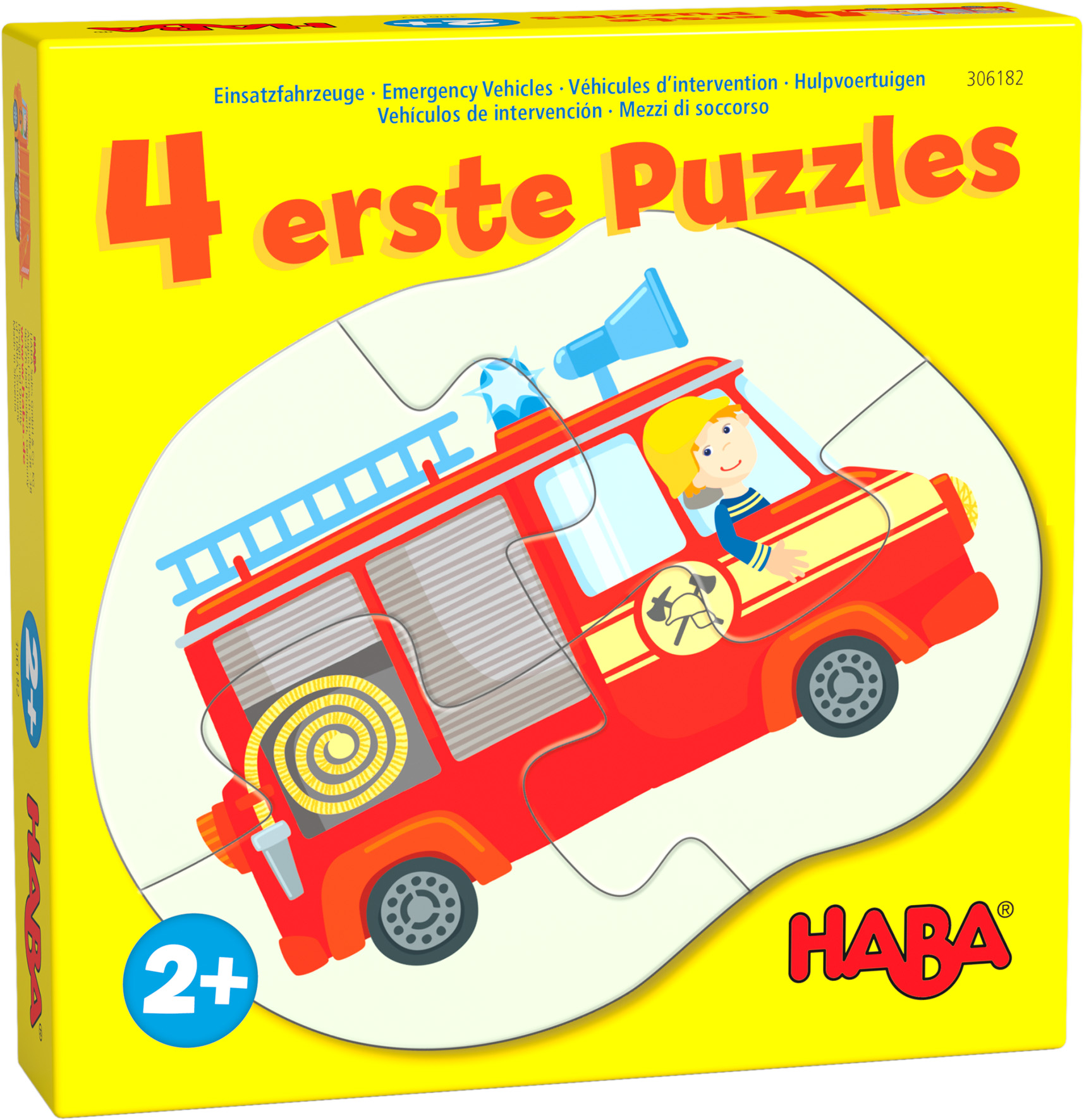 4 erste Puzzles - Einsatzfahrzeuge puzzle, jigsaw, Feuerwehr, Spielzeug, Kinder