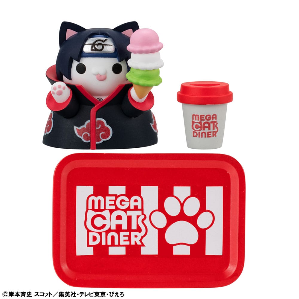 Kawaii Figur, Cat Ninja, Eiscreme Eis, Diner Platte, Becher mit Deckel