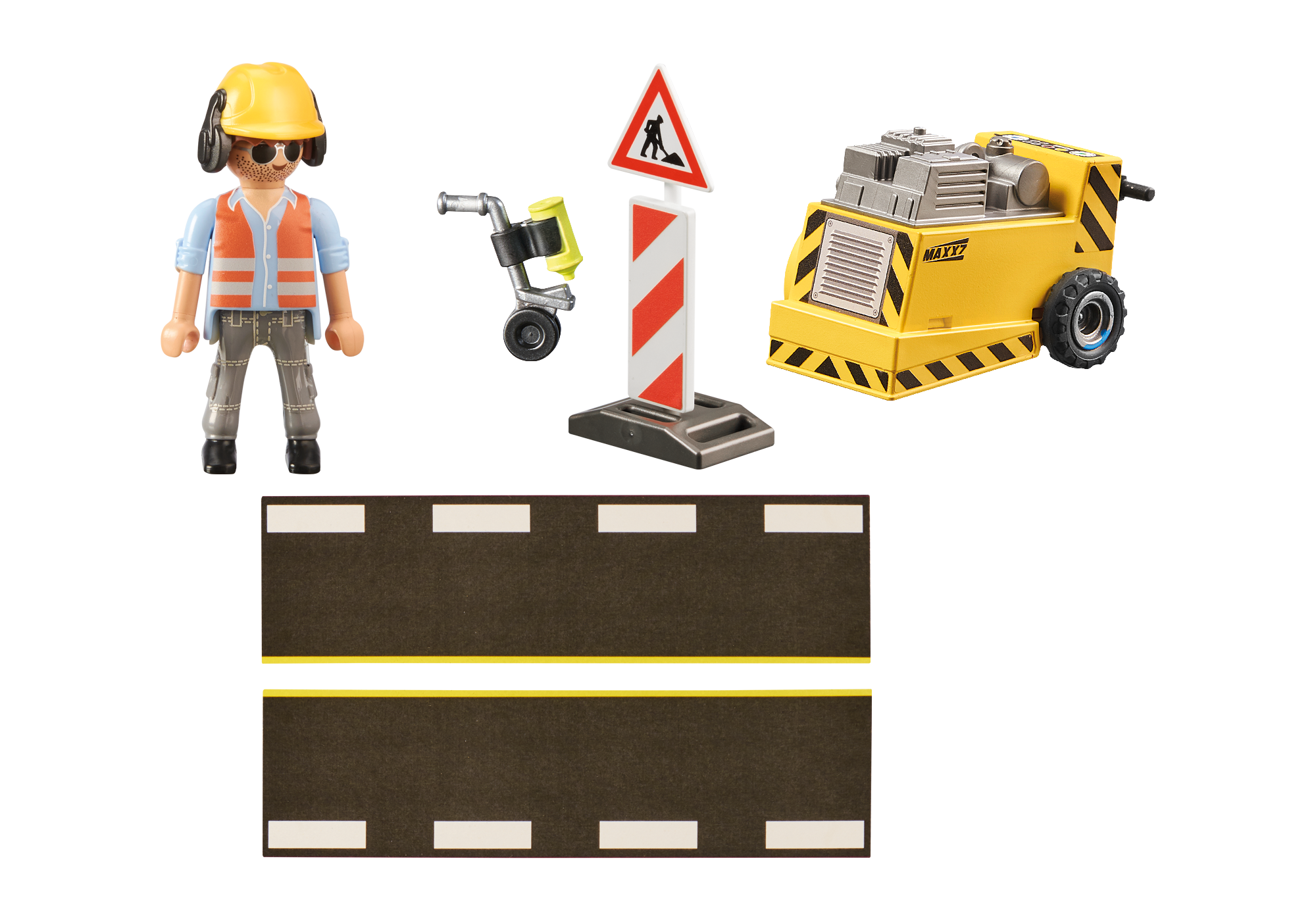 Playmobil: Geschenkset - Bauarbeiter mit Kantenfräser