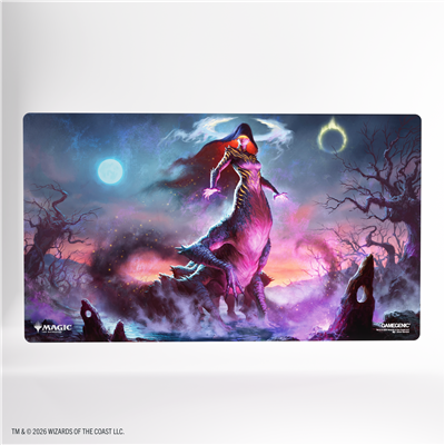 Gamegenic: Playmat Magic Lorwyn Eclypsed - Moonshadow 61x35cm (Shiny) fantasy, drache, magier, spielmatte, lila
