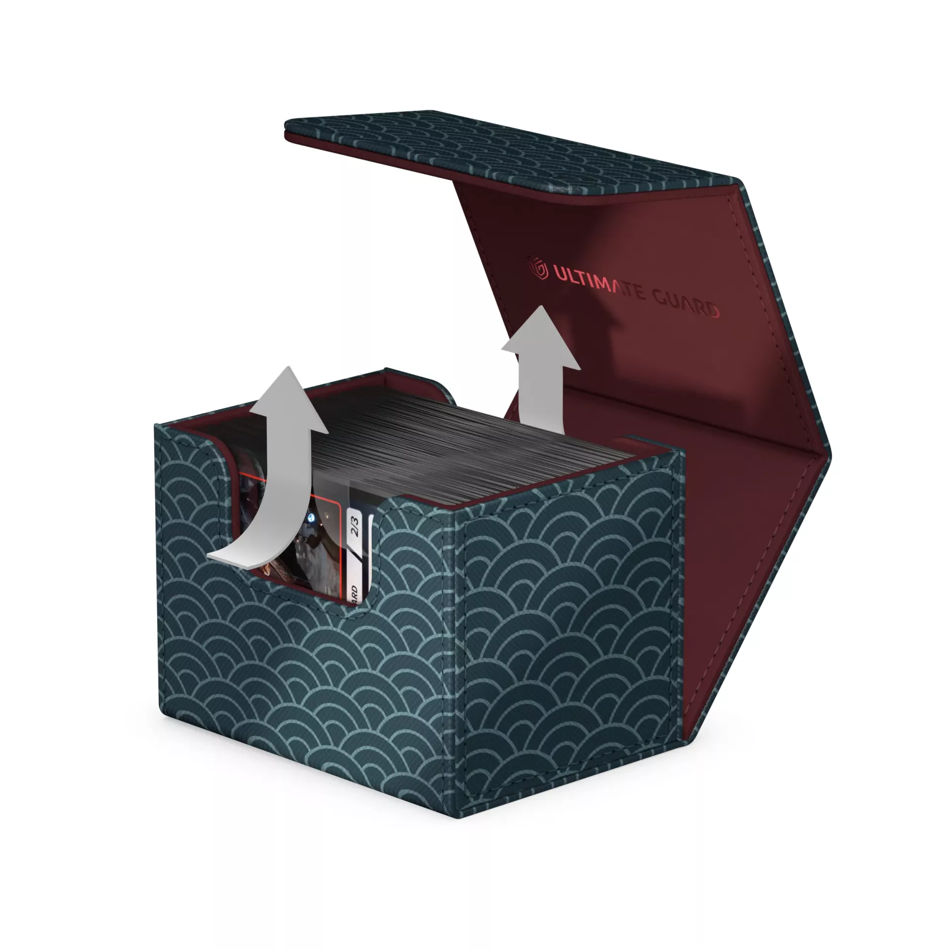 Ultimate Guard: Deck Box Sidewinder 100+ Xenoskin Shogun's Journey - Seigaiha (Dark Blue/Dark Red) Ultimate Guard: Deck Box Sidewinder 100+ Xenoskin Shogun's Journey - Seigaiha (Dark Blue/Dark Red)