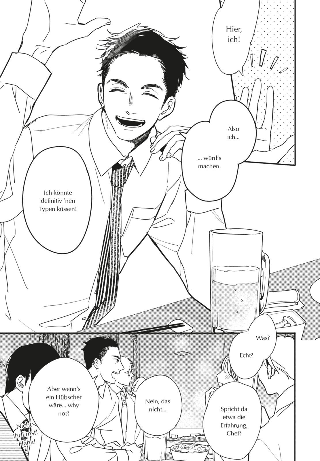 There is no Way I would Fall in Love manga, Mann, Hemd, Getränk, Sprechblase