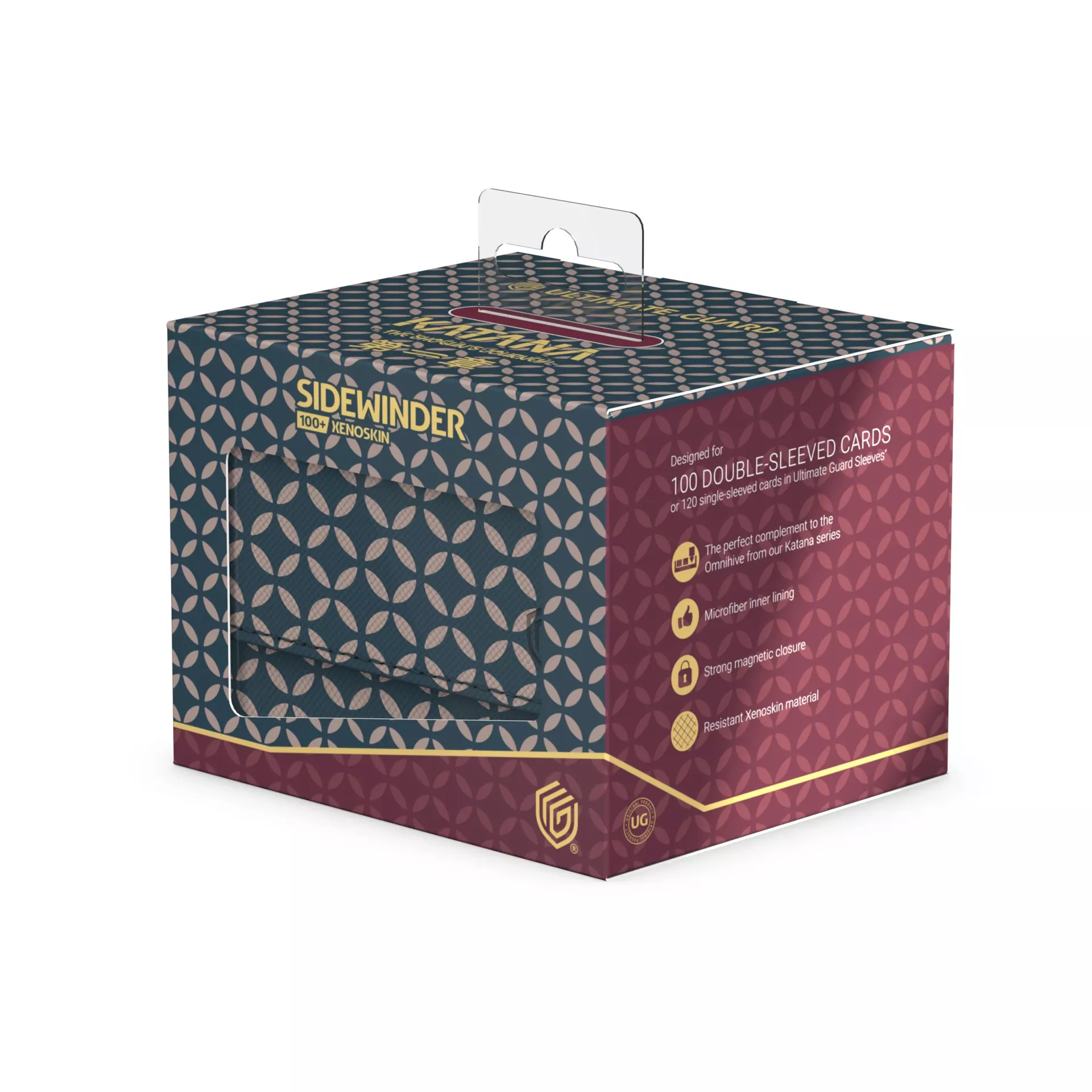 Ultimate Guard: Deck Box Sidewinder 100+ Xenoskin Shogun's Journey - Shippou (Blue/Dark Red) Ultimate Guard: Deck Box Sidewinder 100+ Xenoskin Shogun's Journey - Shippou (Blue/Dark Red)