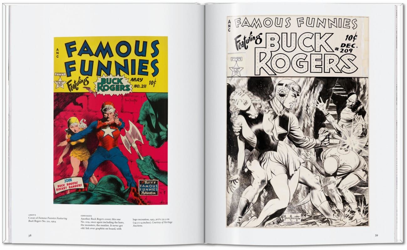 Comicbuch, Famous Funnies, Cover-Art, Buck Rogers, Vintage