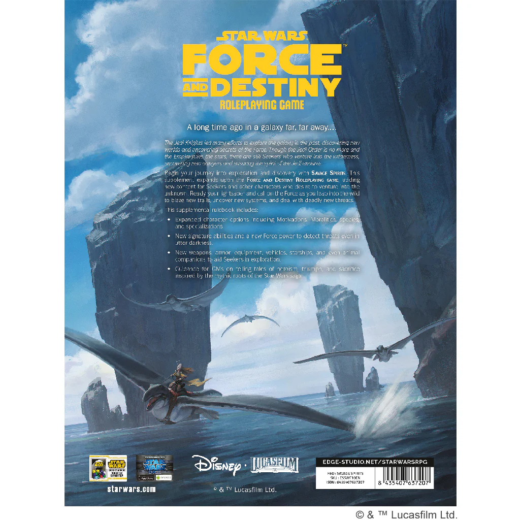 Star Wars RPG: Force and Destiny - Savage Spirits Star Wars RPG: Force and Destiny - Savage Spirits